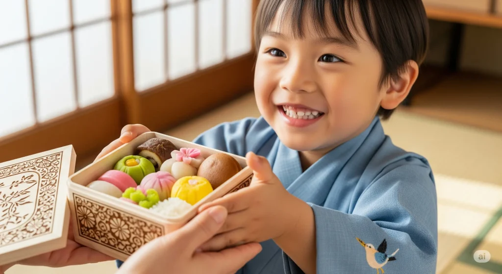 現金の代わりにお菓子を渡すのは？