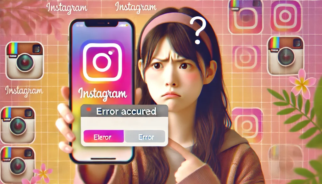 「エラーが発生しました」と表示される原因と対処